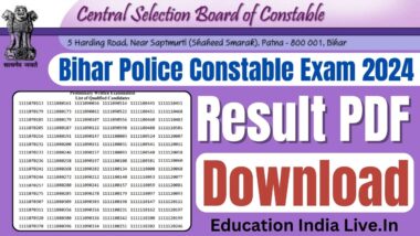 Bihar Police Constable Result 2024 PDF